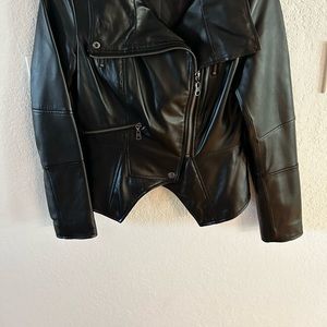 G.I.L.I. Leather Jacket cream and black SOLD